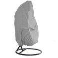 thumbnail image 1 of Outdoor Hanging Egg Chair Cover, 210D Oxford Fabric, Windproof, UV-Resistant, Waterproof, Fits 115-190cm, Gray, 1 of 4