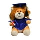 thumbnail image 3 of Muñeco de peluche de león de graduación con sombreros, suministros para figuras de animales de peluche para tu Azul, 3 of 9