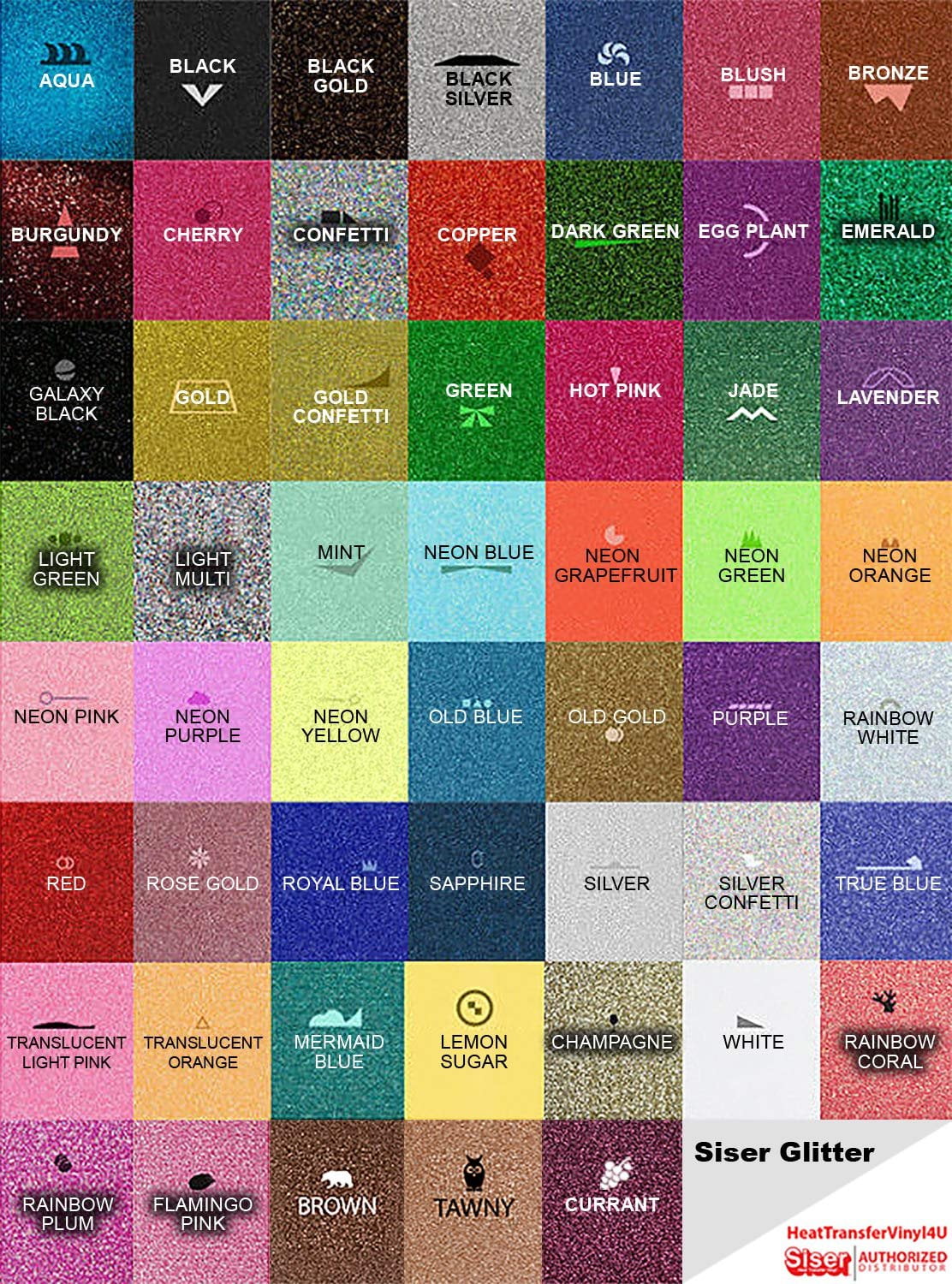 Siser Glitter Iron On Heat Transfer Vinyl 20" x 1 Yard actl. Size 19.66" Neon Green