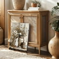 thumbnail image 2 of 1Pcs Framed Rustic Farmhouse Floral Daisy Canvas Wall Art Vintage Country Flower Pictures Wall Decor Wood Grain Paintings Posters Prints Bathroom Bedroom LivingRoom Rustic Decor Artwork, 2 of 6
