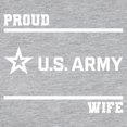 thumbnail image 3 of CafePress - Proud Army Wife White Long Sleeve T Shirt - Womens Baseball Tee, 3 of 4