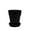 Black, variant on Mintra Garden - 13cm Round Garden Pots 4pk - (13cm Diameter - 5inW x 4.75inH)