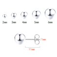 thumbnail image 2 of Pendientes Obertis de plata de ley 925 para mujer, 5 pares, 2 of 6