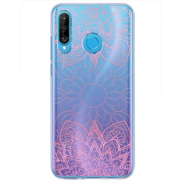 Funda para Huawei P30 Lite InstaCase Colección Mandalas Rosa