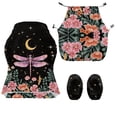 thumbnail image 3 of Jiueut Dragonfly Flower Moon Pattern Gaming Chair Cover with Armrest Cover, Wear Resistant Computer Desk Chair Cover Stretchable Rotating Chair Seat Protector with Elastic Bottom, 3 of 7