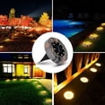 thumbnail image 5 of Luces solares para jardín de color blanco cálido de 6000 K, 8 luces LED para exteriores, impermeables, IP65, para césped, patio y jardín, lámparas solares de ahorro de energía, 5 of 5