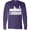 Purple, variant on Inktastic London England City Skyline with Grunge Long Sleeve T-Shirt