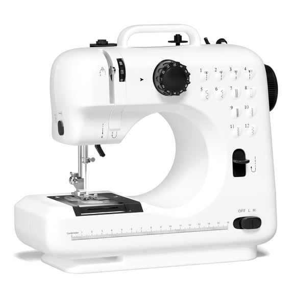 Máquina de coser Verdanika para principiantes, 12 puntos con pedal