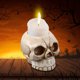 thumbnail image 5 of Adorno de candelabro de calavera de Halloween Fiudx esqueleto fantasma decoración de entrada, 5 of 5