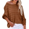 thumbnail image 2 of Qertyioot Chandails Pull-Overs for Femmes, Chandail Tricoté Col Rond Automne/hiver pour Femmes, 2 of 7