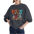 thumbnail image 1 of Sudadera Para Mujer, Sudaderas de Otoño, Blusa Holgada de Manga Larga Con Cuello Redondo A La Moda, Camisetas Con Estampado Navideño Odeerbi ODB150919, 1 of 5