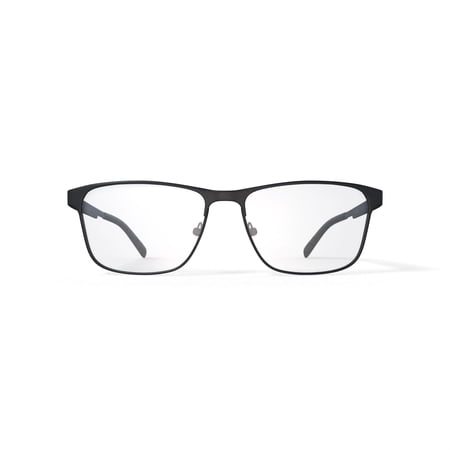 Walmart Men's NAJJA Rectangular Prescription Eyeglasses with Case, Gunmetal