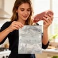 thumbnail image 2 of Set of 10 Reusable Sealable Storage Bags, Leak Proof Food Saver Bags for Lunch and Snacks, Eco Friendly Bags with Zipper Seal, Ideal for Fridge and Travel 11x9Inch, 2 of 7