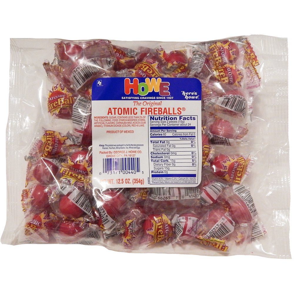 Howe Atomic Fireball Candies, 14 Oz.
