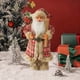 thumbnail image 5 of Decoraciones navideñas, adornos navideños, regalos de Navidad. Muñeco de Papá Noel de 30 cm (12 pulgadas) de pie. Decoración para ventanas. Adorno de muñeco de plástico., 5 of 6