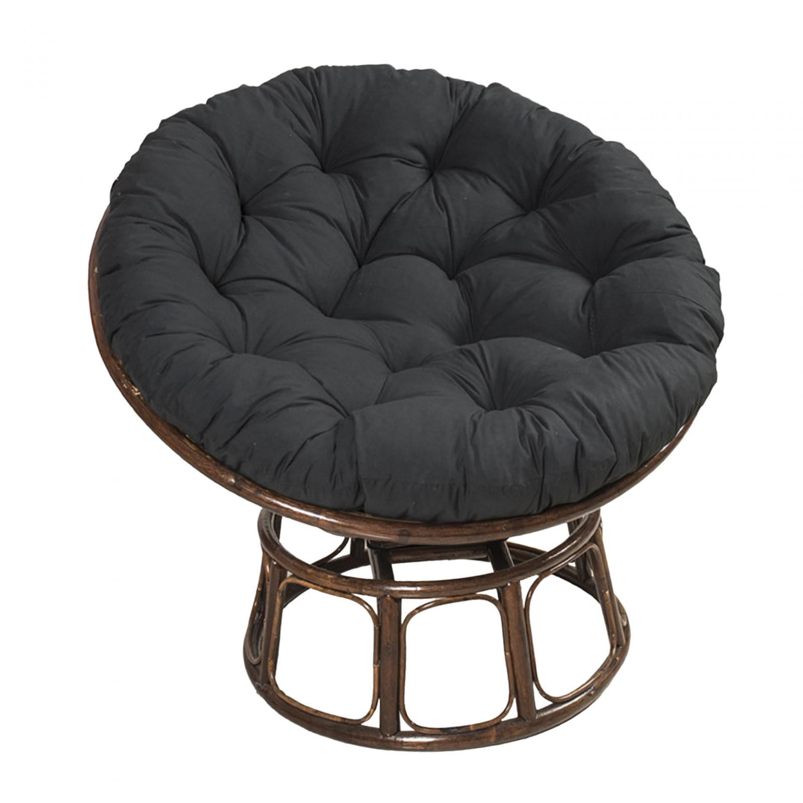 Hammock Chair Cushion Egg Swing Chair Cushion Thickened Porch Replacement Swings Chair Cushion for Indoor or Outdoor Swing Chairs Egg Chair Black