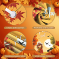 thumbnail image 1 of Bannière d'Épouvantail d'Automne Décor de Récolte d'Automne Décoration de Citrouille de l'Action de Grâce Thème Rustique pour Célébration Automnale Rassemblement de l'Action de Grâce Festival d'Automne, 1 of 5