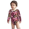 thumbnail image 2 of Xecao Rose Flowers Print Baby unisex-baby Cotton Long-sleeve Bodysuits-6 Months, 2 of 6