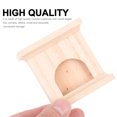 thumbnail image 4 of 1Set Wooden Fireplace Model for Micro Landscape Decor Friends Gift 2.55X2.55X0.86in, 4 of 9