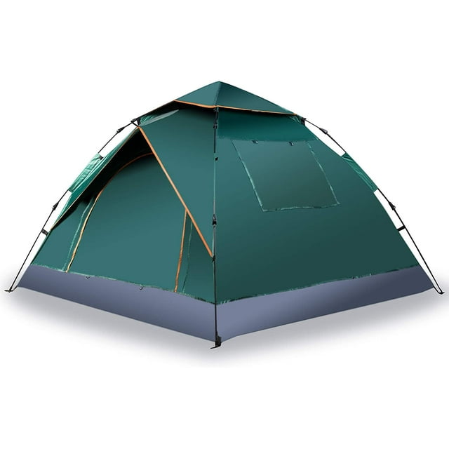 Zone Tech Famille Instantanée Pop Up Tente – 30 Secondes Installation Facile Portable Imperméable et Coupe-Vent 3-4 Personne Camping, Randonnée, Voyage Automatique Pop Up Tente Familiale - Parfait pour les Activités de Plein Air