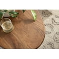 thumbnail image 4 of Kate and Laurel Tortola Modern Irregular Round Side Table, 22 x 18 x 20, Walnut Brown, Transitional Pebble End Table for Use as Bedroom Nightstand or Living Room Accent Table, 4 of 10