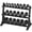 290 lb Set (2.5-27.5 lb) with Rack, variant on HANDBODE 3-Tier Dumbbell Rack with 1200 lb Large Capacity, Holds 5-125 lb Dumbbells, Heavy Duty Weight Storage Stand for Home Gym