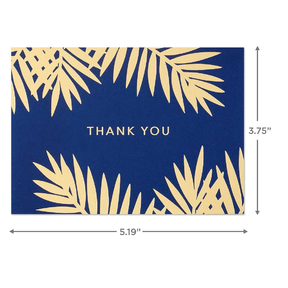120pcs Thank You Cards Assortment, Gold and Navy, 120 Thank You Notes with Envelopes for Wedding, Bridal Shower, Business, Graduation