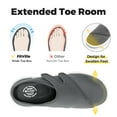 thumbnail image 5 of FitVille Mens Extra Wide Slippers Diabetic Shoes for Men Slip on Walking Shoes, Shadow Gray, 15 x-Wide, 5 of 6