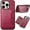 Red, variant on for Samsung A14 Crocodile Pattern Leather Phone Case, Classic Croc-printed Check Leather Magnetic Folio Flip ID Credit Card Holder Slot Back Cover Bag, Kickstand Support