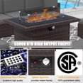 thumbnail image 4 of Sunny Hill 8 Metal Sectional Outdoor Conversation Sets with Sofa and Table, Brown/Gray, 4 of 7