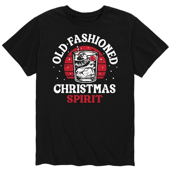 Instant Message - Old Fashioned Christmas Spirit - Men's Short Sleeve Graphic T-Shirt
