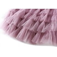 thumbnail image 4 of JMSUN Women’s Layered Ruffles Tulle Skirt Pleated High Waist Fluffy Maxi Skirt Fairy Cake Dress Long Tutu Party Skirt, 4 of 5