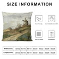 thumbnail image 5 of Orinice Windmill Graphic Decorative Cotton Linen Cushion Cover with Zipper Closure for Home Couch Sofa, Printed on Both Sides, 1PC 24x24in, 5 of 5