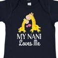 thumbnail image 4 of Inktastic My Nani Loves Me Giraffe Boys or Girls Baby Bodysuit, 4 of 5