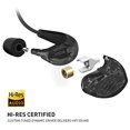 thumbnail image 2 of ADV. Modelo 2 Live Edition / 3.5 mm Jack Teléfonos / computadoras portátiles a prueba de sudor, correr, gimnasio de entrenamiento Auriculares intrauditivos con cable sin micrófono, negro, 2 of 3