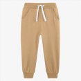 thumbnail image 2 of NOLDARES Wide Leg Sweatpants for Boys Joggers Baggy Sweat Pants Drawstring Elastic Waist Athletic Casual Pants(W132-Grey), 2 of 7