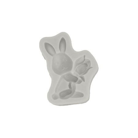 

PEONAVET Easter Bunny Moulds Easter Silicone Moulds Chocolate Silicone Moulds 3D Non-Stick Rabbit Egg Mould - Bunny Stencil Bakery Easter Decorations