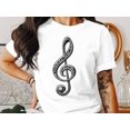 thumbnail image 2 of Treble Clef Musician Music Notes Teacher Gift for Men Women T-Shirt Treble Clef Music Teacher Birthday Holiday Present Men Women Tshirt, 2 of 10