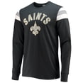 thumbnail image 2 of Men's '47 Black New Orleans Saints Franklin Rooted Long Sleeve T-Shirt, 2 of 3