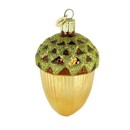 Legends Of Christmas Traditions Large Acorn Glass Blown Ornament, Hand crafted in age-old tradition using techniques that originated in the 1800's By Old World Christmas ()