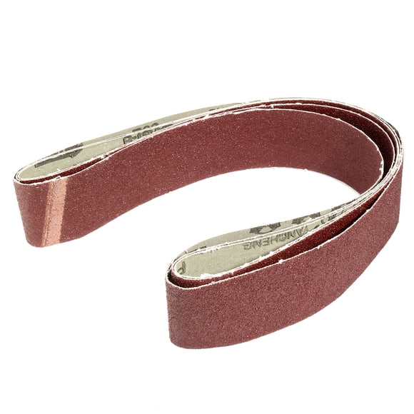 Unique Bargains 2" x 42" 60 Grit Lapped Joint Aluminum Oxide Sanding Belts 3 Pack
