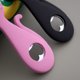 thumbnail image 3 of 2-pack söta kattflasköppnare (svart, rosa) magnetisk kattformad PVC-plast/metallflasköppnare, 3 of 5