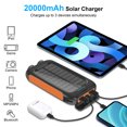 36800mAh Solar Charger for Cell Phone iphone, DURECOPOW Portable Solar