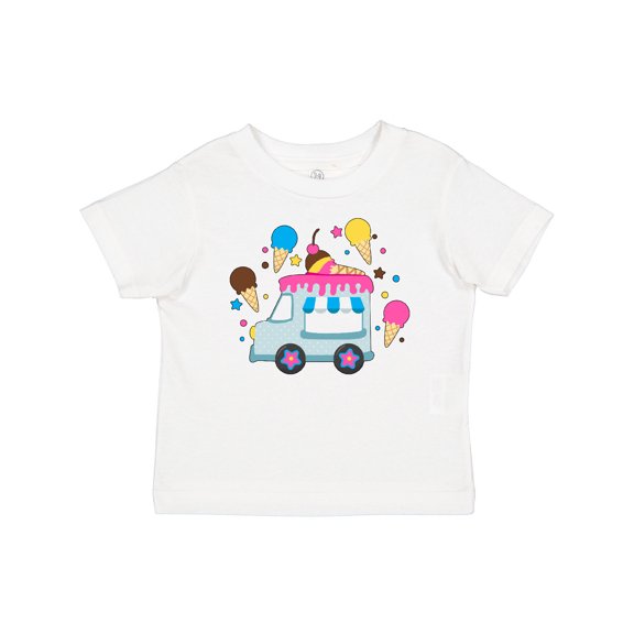 Inktastic Ice Cream Truck with Ice Cream Cones Boys or Girls Baby T-Shirt