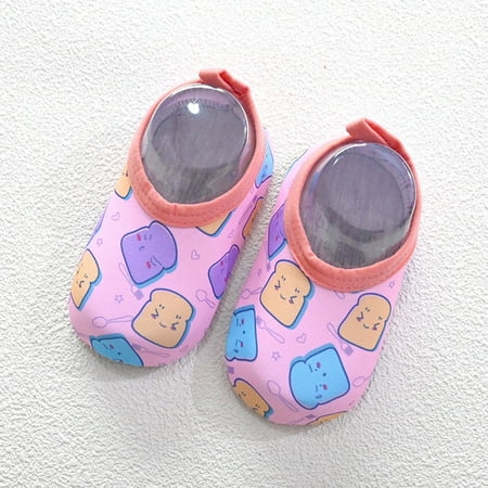 

〖Roliyen〗Girls Water Shoes Kids Swim Boys Water Cartoon Shoes Aqua Girls Socks Shoes Barefoot Baby Non-Slip Baby Shoes