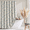 Blue Floral C, variant on Dznils Linen Blend Shower Curtain, Farmhouse Bathroom Floral Shower Curtains, French Country Cottagecore Bathroom Decor, 72" x 72"