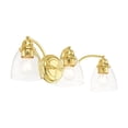 thumbnail image 5 of 15133-02 Livex Lighting Montgomery - 3 Light Bath Vanity In Transitional Style-7 Inches Tall and 23 Inches Wide-Polished Brass Finish, 5 of 14