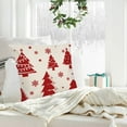 thumbnail image 6 of Luoshdecor Christmas Theme Pillow Cover, 18x18 in Red White Merry Christmas Throw Pillow Covers,Xmas Gift for Sofa, Bed,Home Decoration, 6 of 6