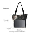 thumbnail image 3 of Balery Black And White Boston Terrier Bolsa de Hombro con Diseño, Bolsa Grande y Duradera, Bolsa Versátil para Compras, 3 of 6