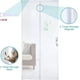 thumbnail image 5 of Mosquitera magnética para puerta Vp: malla resistente, sello magnético de arriba a abajo, cierre automático, mantiene el aire fresco en el interior (90x210, blanco) Hy, 5 of 5